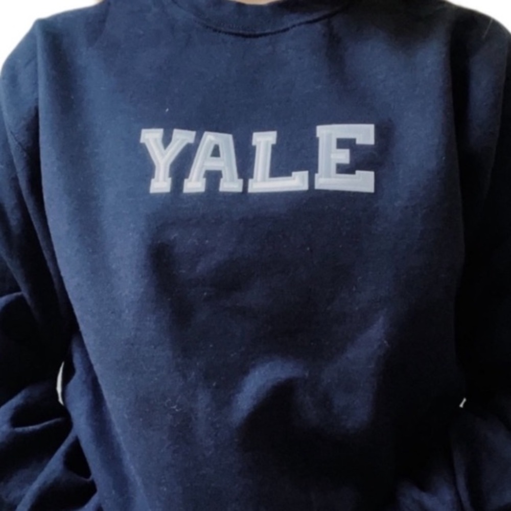 navy blue YALE crewneck | dark academia | alumni - Picture 2 of 5